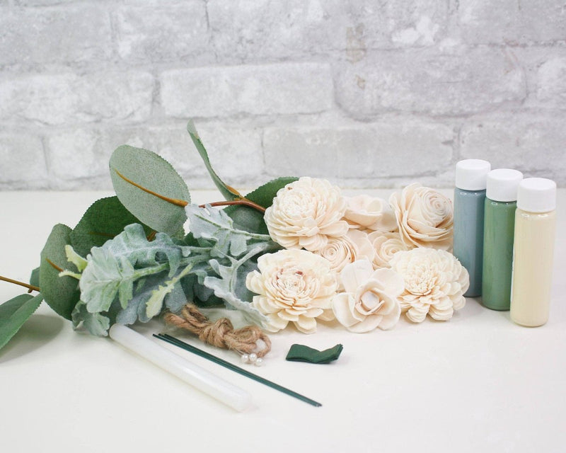 Cinder Rose Boutonniere Craft Kit (Set of 3) - Sola Wood Flowers