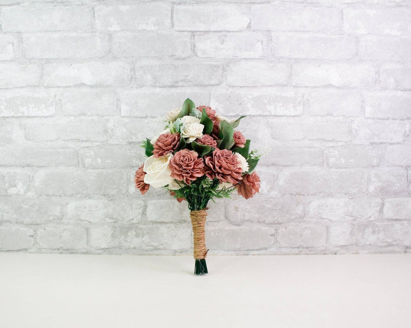 Cinder Rose Bridesmaid Bouquet Kit - Sola Wood Flowers