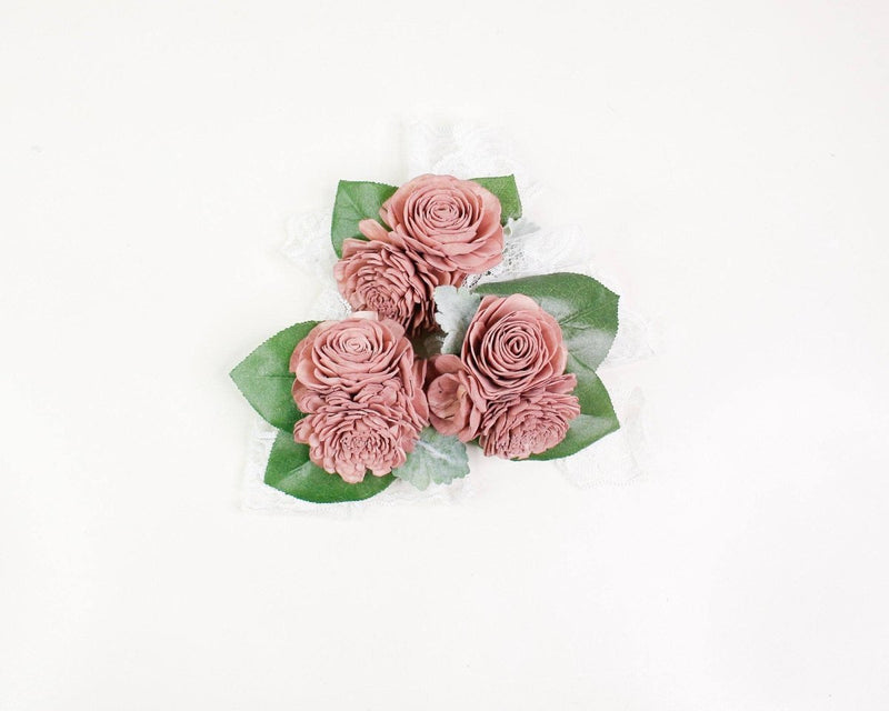 Cinder Rose Corsage Craft Kit (Set of 3) - Sola Wood Flowers