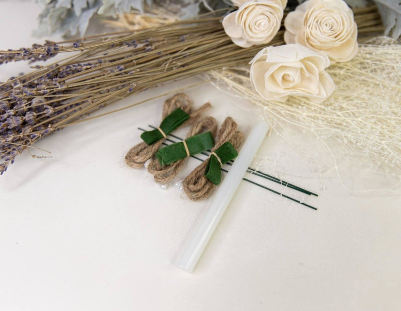 Constance Boutonniere Craft Kit (Set Of 3) - Sola Wood Flowers