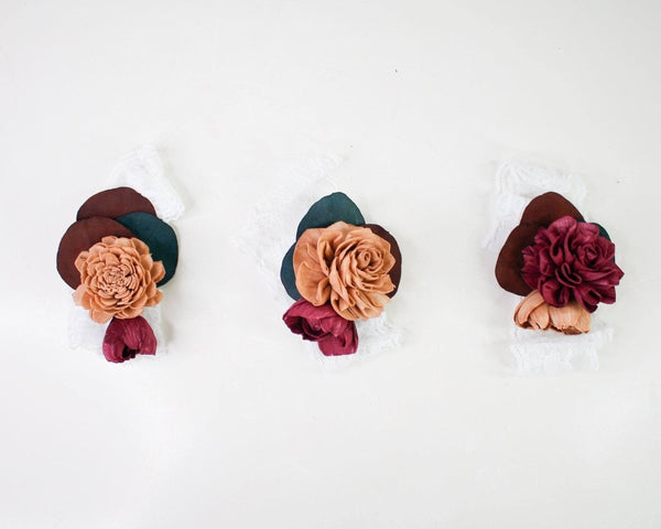 Cortez Corsage Craft Kit (Set of 3) - Sola Wood Flowers