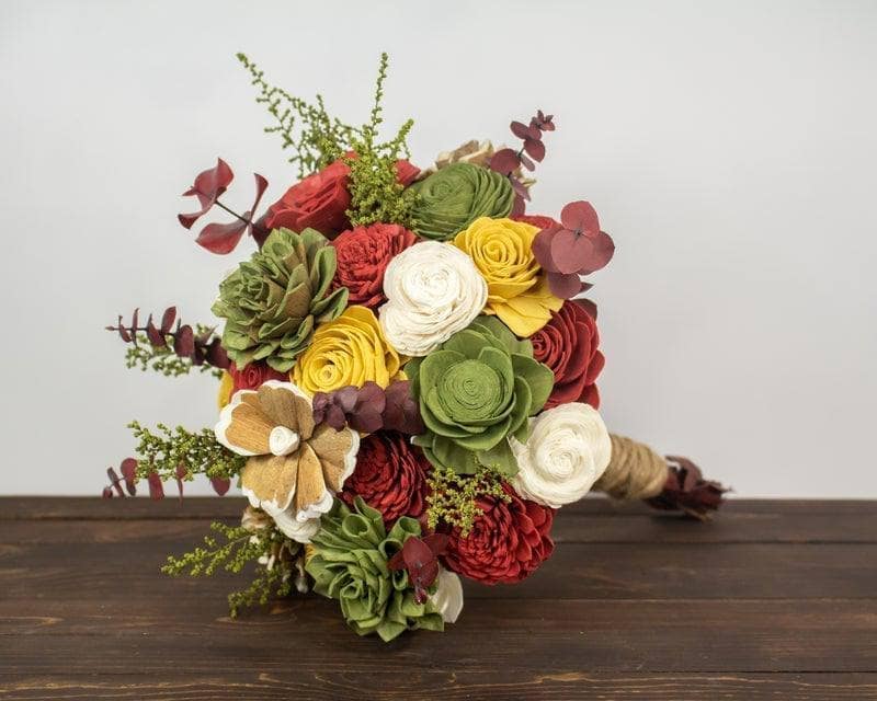 Country Apple Finished Bouquet- Large - Sola Wood Flowers