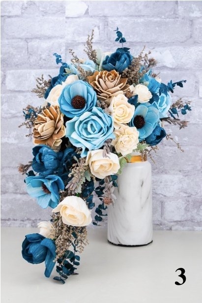 Custom Cascade Bouquet - Sola Wood Flowers