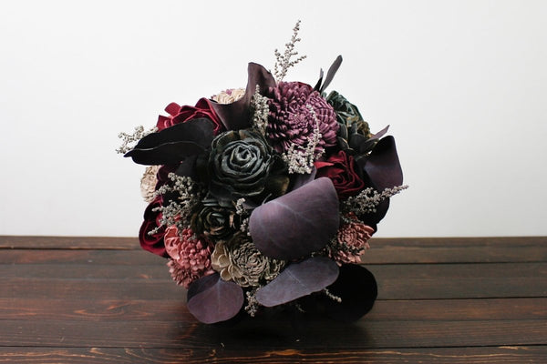 Dark Desire Finished Bouquet - Sola Wood Flowers