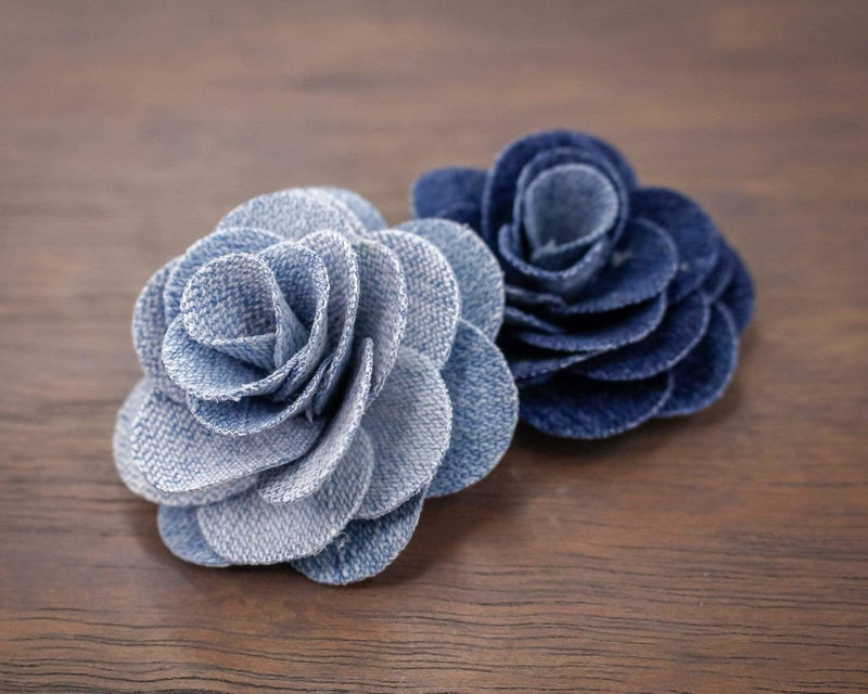 Denim Rose (10 Pack) - Sola Wood Flowers