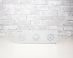 Distressed Wood Drawer Divided Planter - White - Sola Wood Flowers