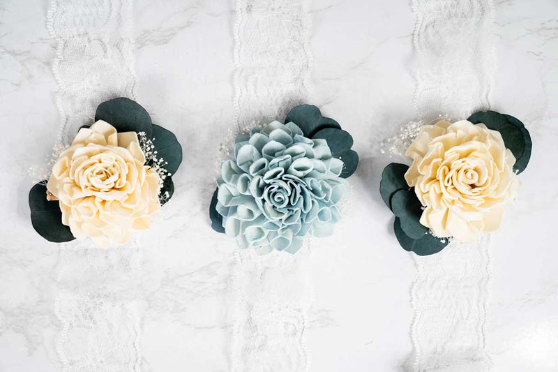 Eloise Mother's Corsage (Set of 3) - Sola Wood Flowers