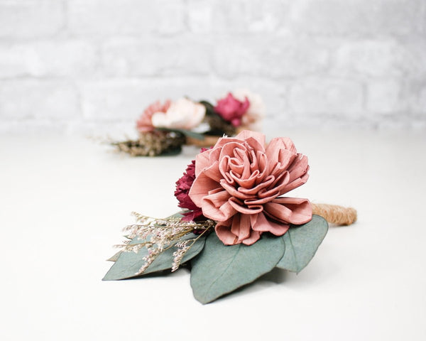 Eternity Boutonniere Craft Kit (Set of 3) - Sola Wood Flowers