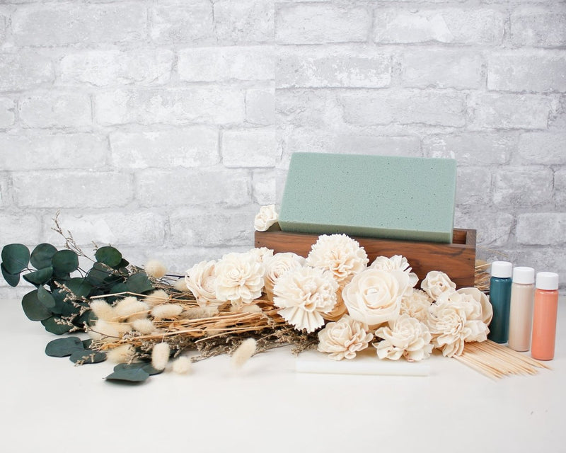 Farm To Table Centerpiece Craft Kit - Sola Wood Flowers