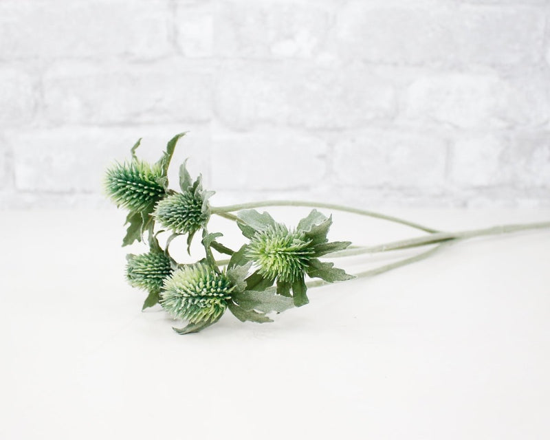 Faux Clover Thistle Spray - Green - Sola Wood Flowers