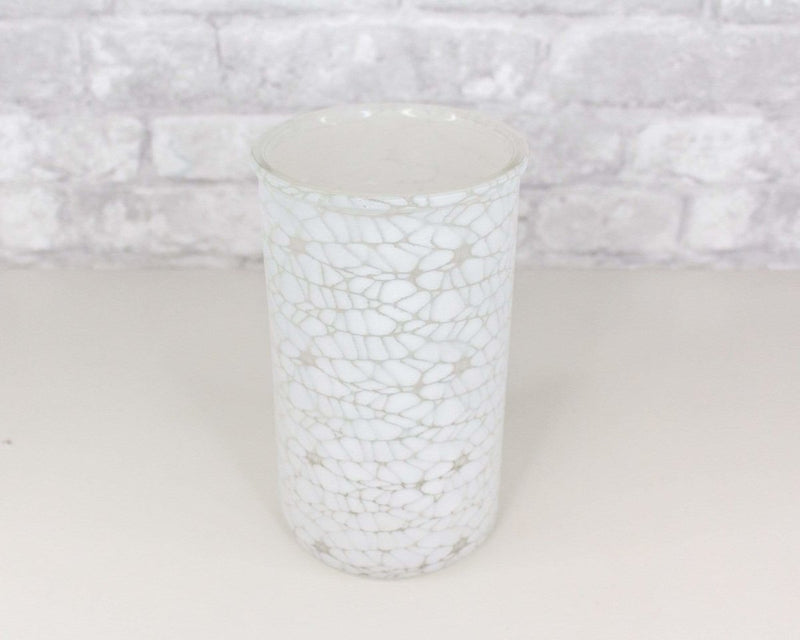 Frosted Crackle Glass Vase (Multiple Colors/Sizes) - Sola Wood Flowers