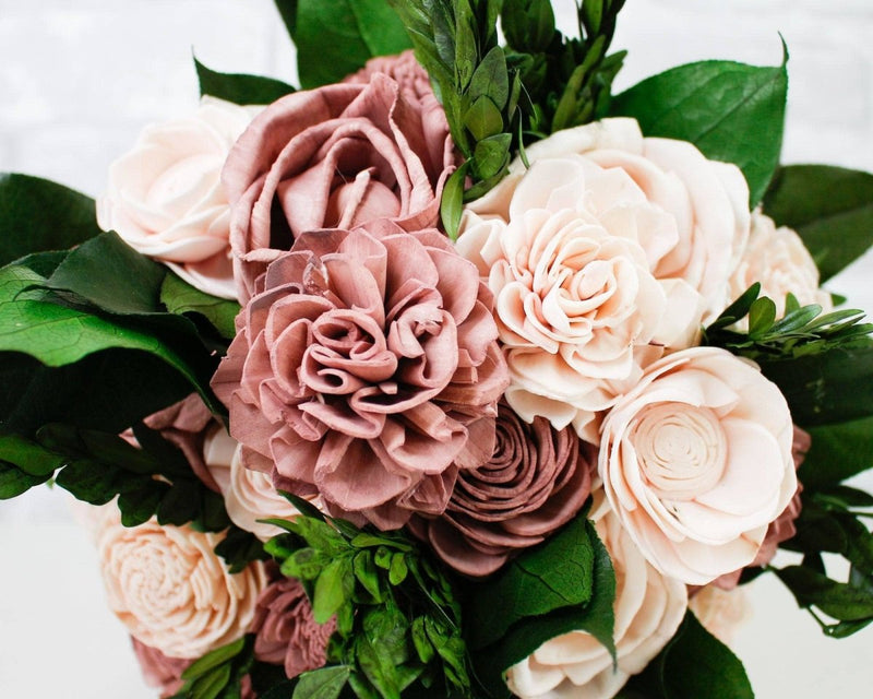 Hacienda Rose Bridesmaid Bouquet Kit - Sola Wood Flowers
