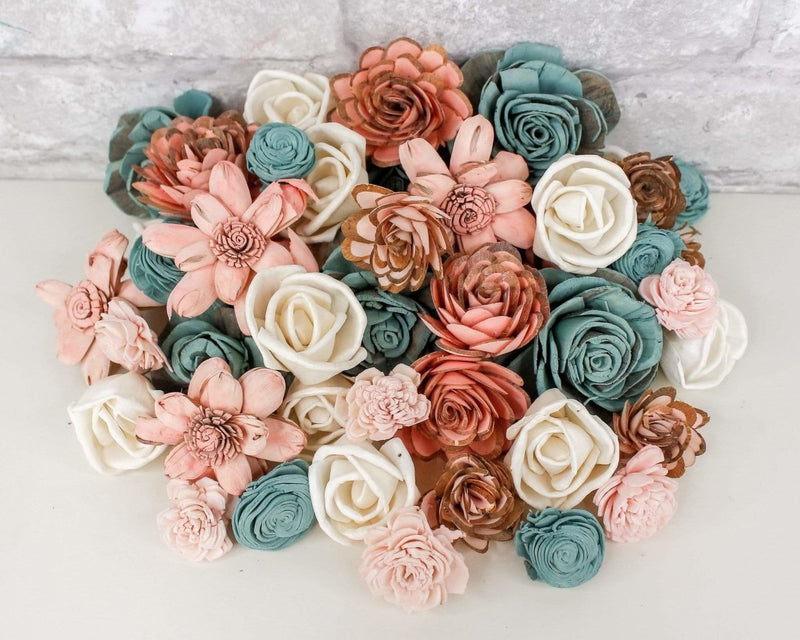 Happy Heart Mini Assortment - Sola Wood Flowers