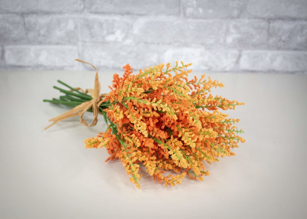 Heather Bush - Orange - Sola Wood Flowers