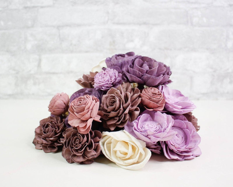 Lilac and Lavender Assortment* - Sola Wood Flowers