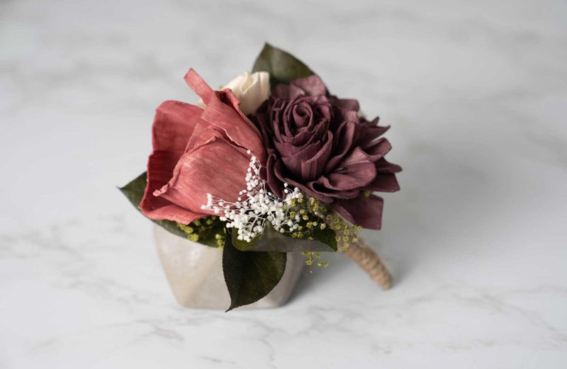 Love Story Groom's Boutonniere - Sola Wood Flowers