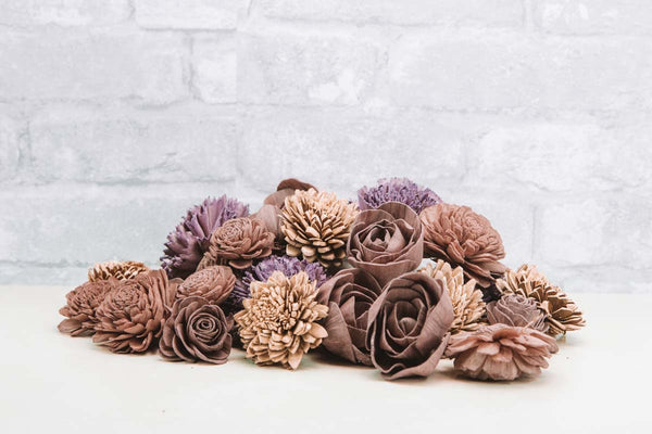 Mauve Mood Assortment - Sola Wood Flowers