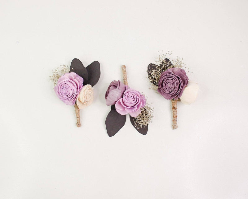Melrose Magic Boutonniere Craft Kit (Set of 3) - Sola Wood Flowers