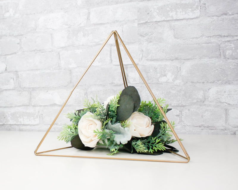 Metal Triangle - 12" Gold - Sola Wood Flowers