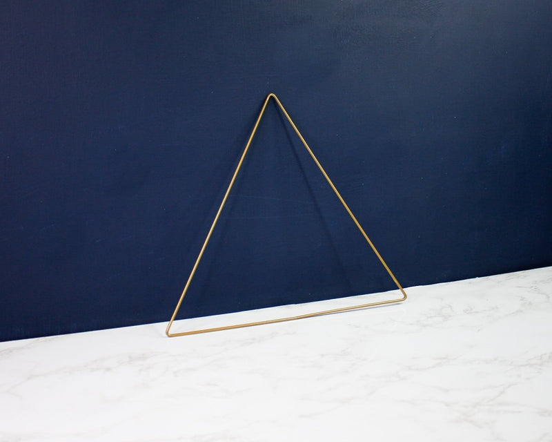 Metal Triangle - 12" Gold - Sola Wood Flowers
