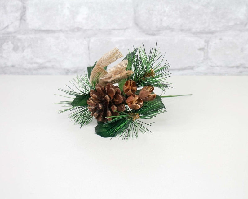 Mixed Pine Cone Pick - Sola Wood Flowers