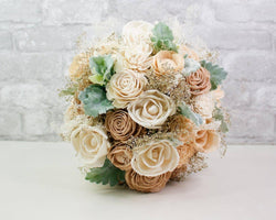 Nearly Nude Bridal Bouquet Kit - Sola Wood Flowers