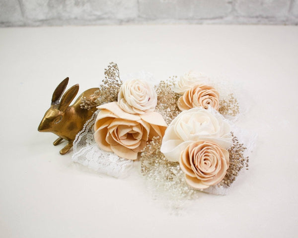 Nearly Nude Corsage Craft Kit (Set of 3) - Sola Wood Flowers