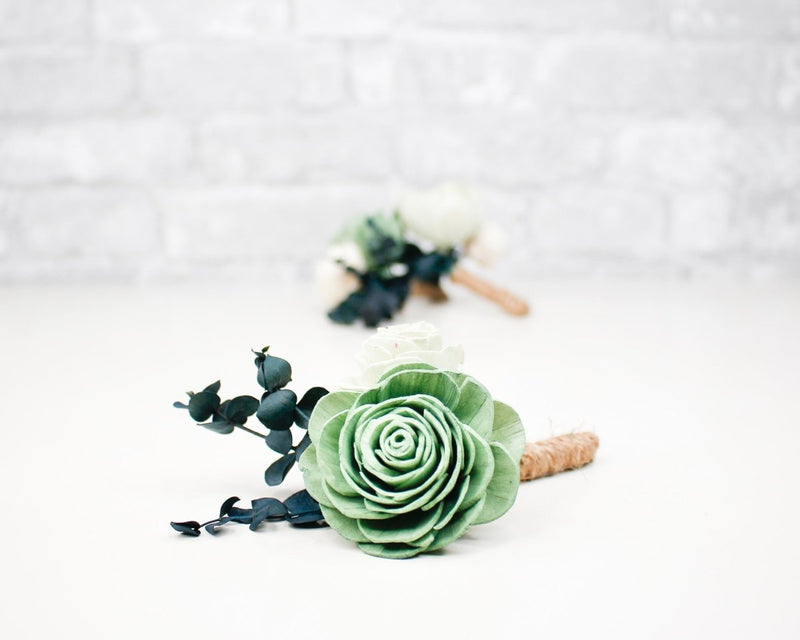 Olive Branch Boutonniere Craft Kit (Set of 3) - Sola Wood Flowers