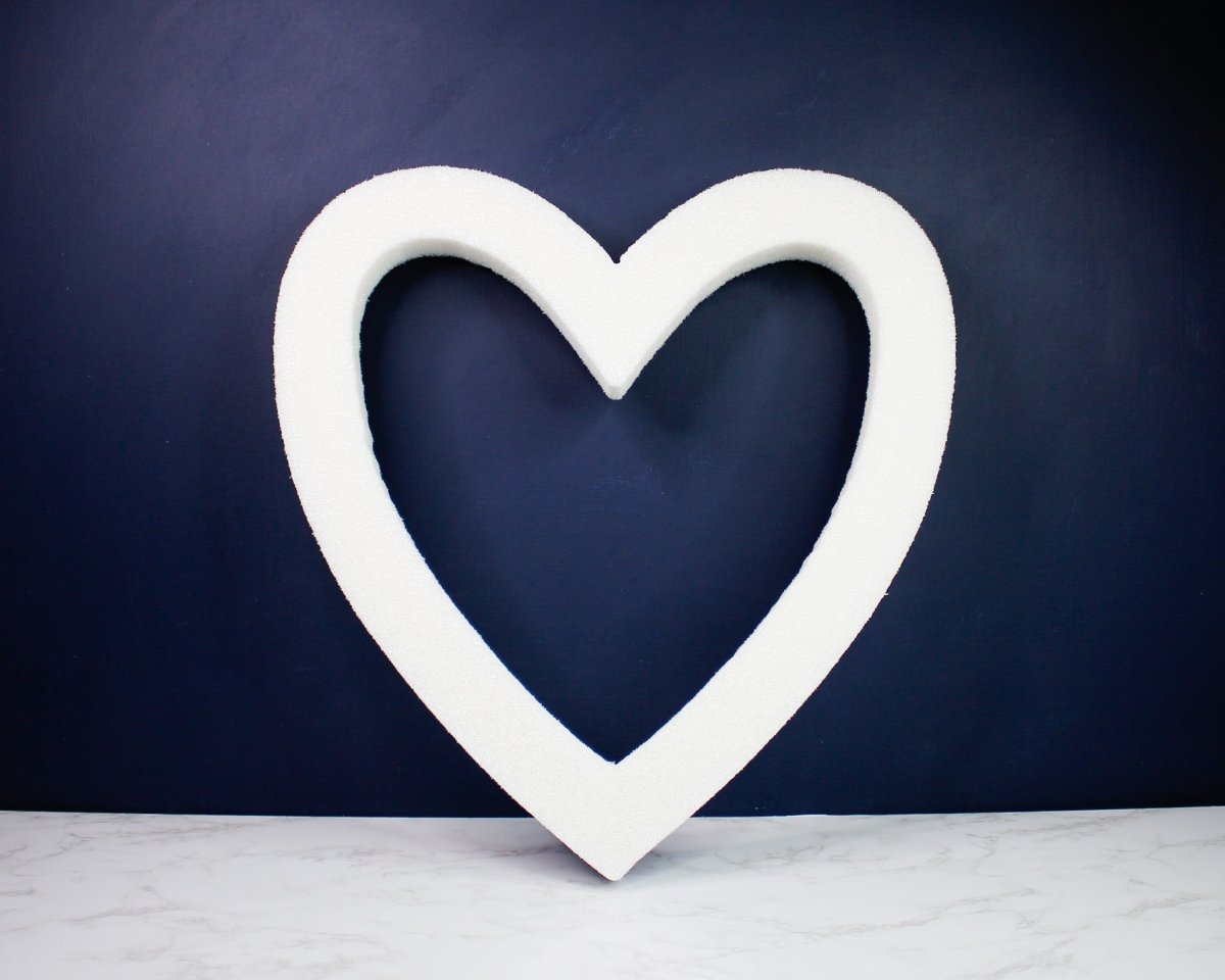 eps foam heart double heart shaped