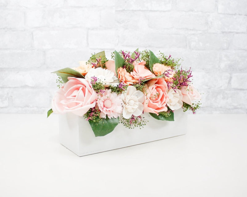Peaches and Cream Centerpiece Craft Kit - Sola Wood Flowers