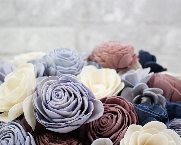 Perfect Periwinkle Assortment - Sola Wood Flowers