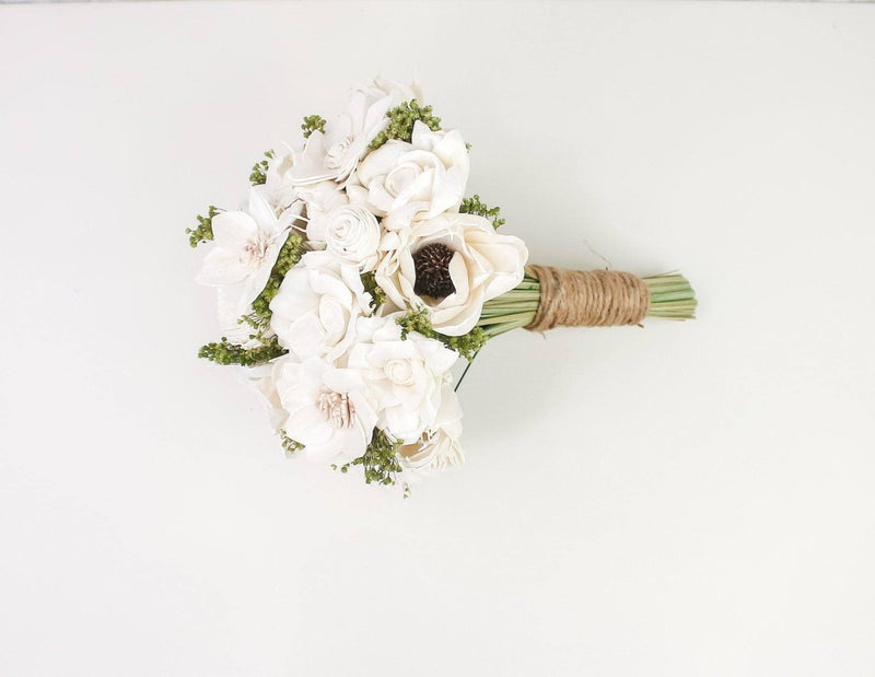 Perfect Simplicity Bridesmaid Bouquet - RTS - Sola Wood Flowers