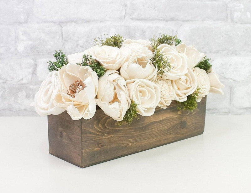Perfect Simplicity Centerpiece - RTS - Sola Wood Flowers