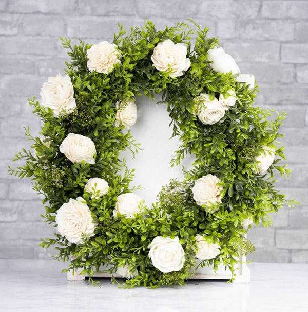 Perfect Simplicity Wreath (Large)* - Sola Wood Flowers