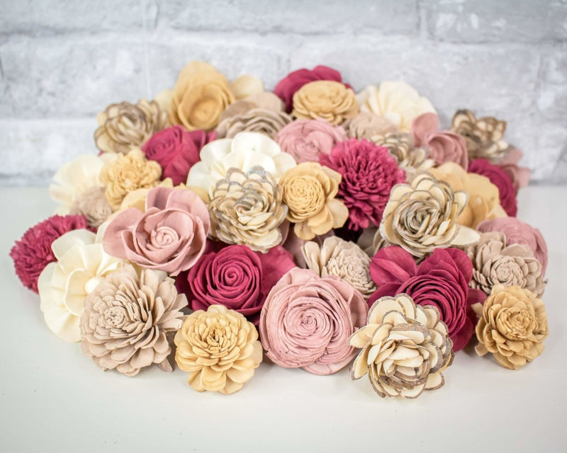 Pinktober Assortment - Sola Wood Flowers