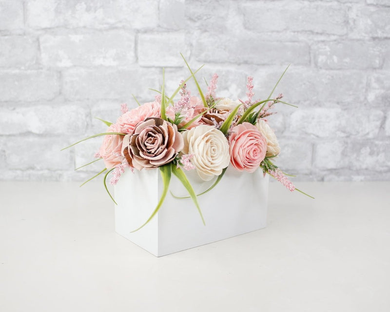 Pretty In Pink Centerpiece Craft Kit - Sola Wood Flowers