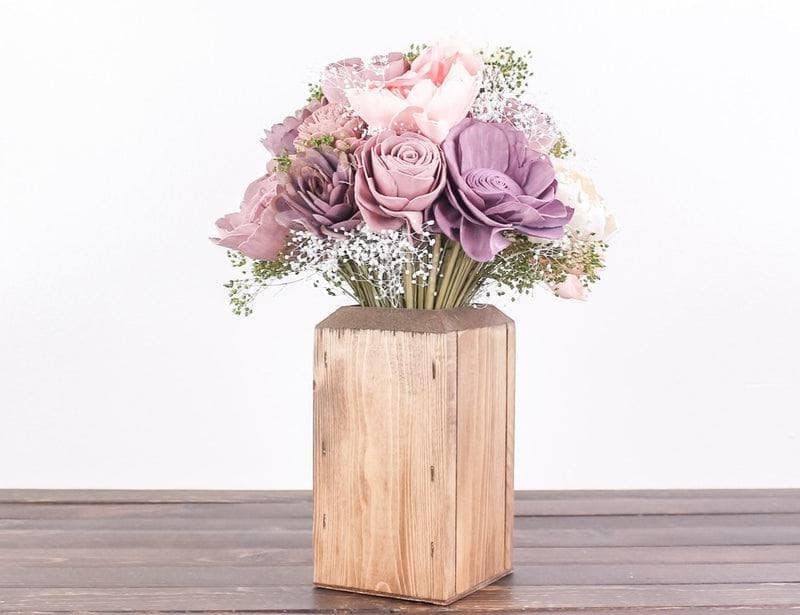 Rose Quartz - Finished Bouquet - Sola Wood Flowers