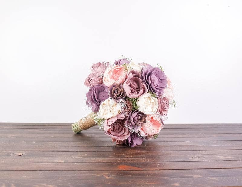 Rose Quartz - Finished Bouquet - Sola Wood Flowers