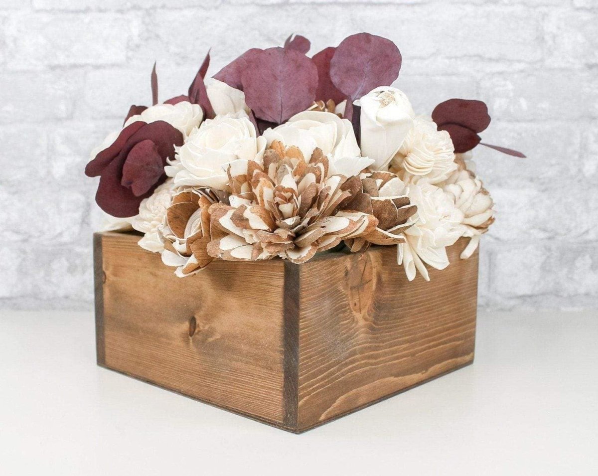 Sola Wood Flower Centerpiece- Rustic Decor- Wedding Centerpiece –  SolaFlowerStore
