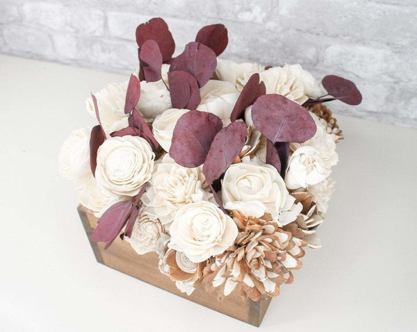 Rustic Red Centerpiece Craft Kit - Sola Wood Flowers