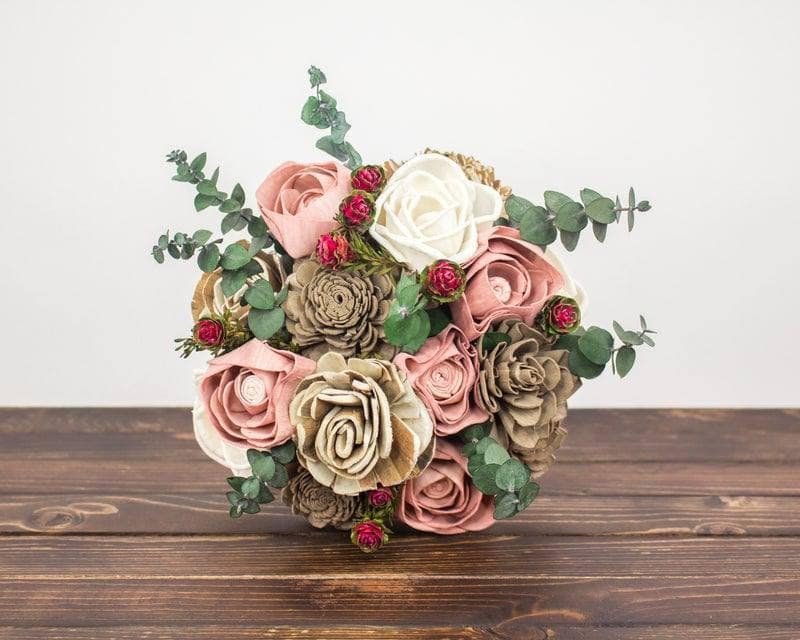 Rustic Romance - Finished Bouquet - Sola Wood Flowers