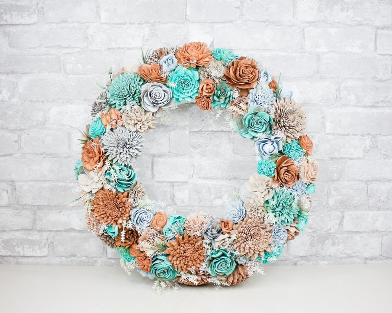 Sandy Beach Wreath Craft Kit - Sola Wood Flowers