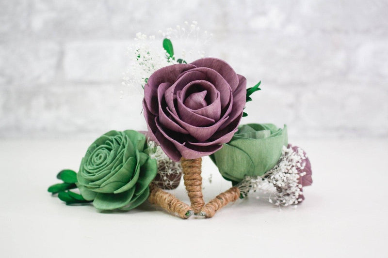 Secret Garden Boutonniere Craft Kit (Set Of 3) - Sola Wood Flowers
