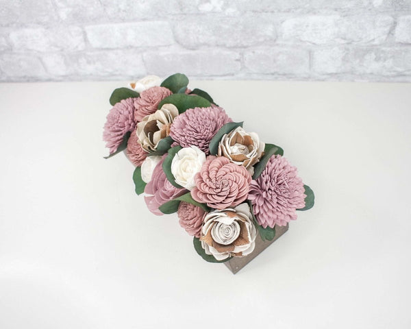 Silver Centerpiece Craft Kit - Sola Wood Flowers