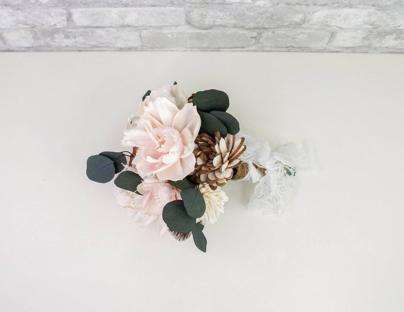 Silver Mini Bouquet Kit - Sola Wood Flowers