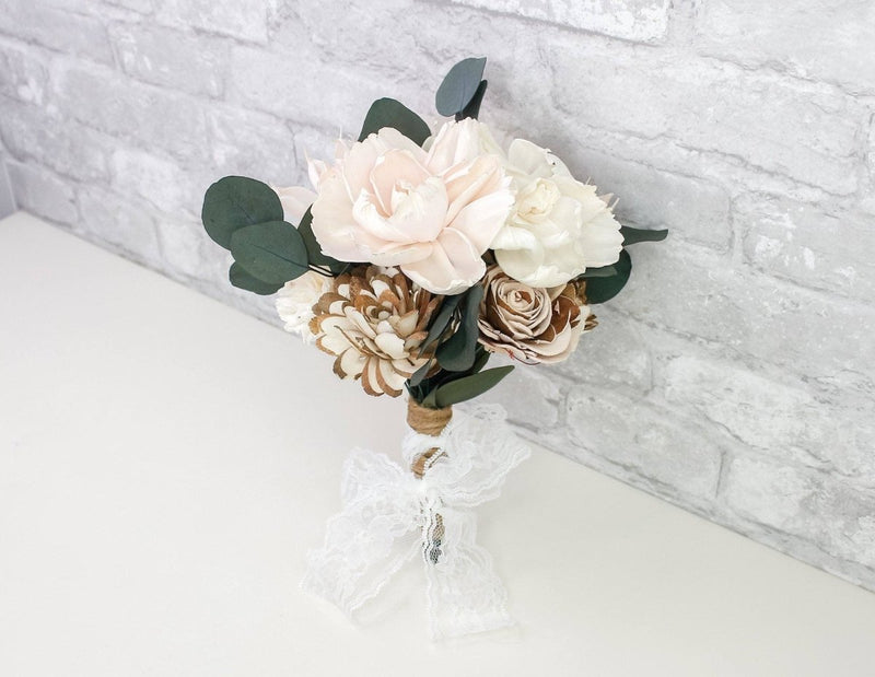 Silver Mini Bouquet Kit - Sola Wood Flowers