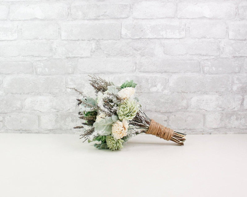Silver Sage Mini Bouquet Kit - Sola Wood Flowers