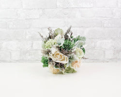 Silver Sage Mini Bouquet Kit - Sola Wood Flowers