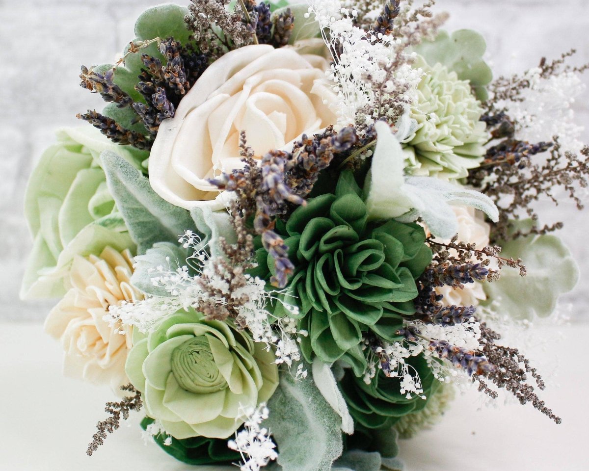 Silver Mini Bouquet – Sola Wood Flowers