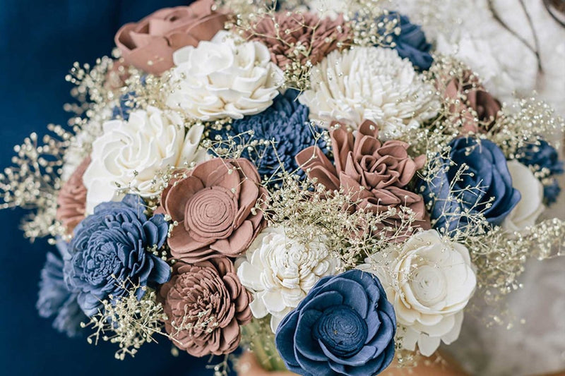 Simple & Elegant Bridal Bouquet - Sola Wood Flowers